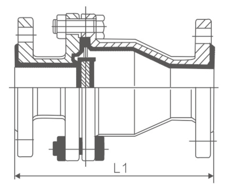 襯氟旋啟式止回閥H44F46(圖1) 襯氟旋啟式止回閥H44F46(圖1)