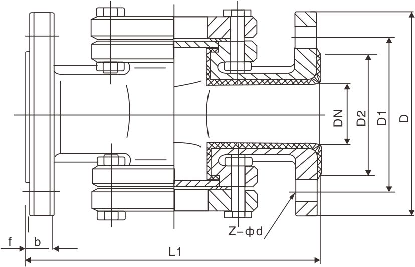 襯氟視鏡(圖(tú)1) 襯(chèn)氟視鏡(圖1)